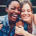 Two Friends Happy After Deep Plane Facelift