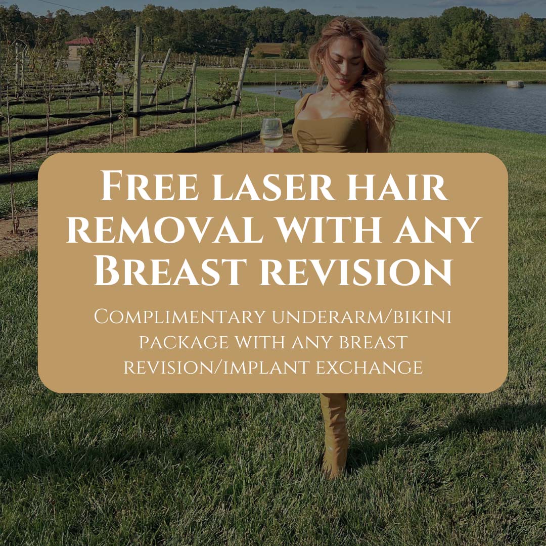 Free Laser with Breast Augmentation.